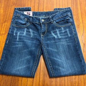 1st kiss distressed skinny jeans
